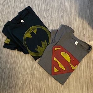 Batman and Superman Tees